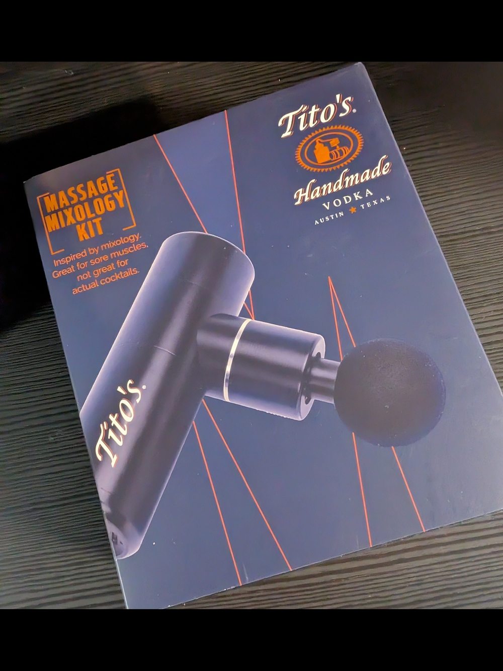 Tito's Handmade Vodka Massage Mixology Kit - Black